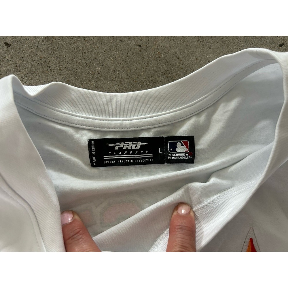Pro Standard T-Shirt Women's MLB Houston Astros Cropped Boxy Tee Large - Picture 7 of 8